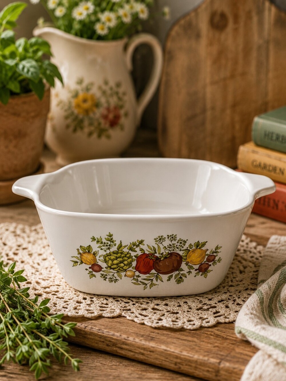 Vintage CorningWare Spice of Life Petite Casserole Dish 2 3/4 Cup P-43-B